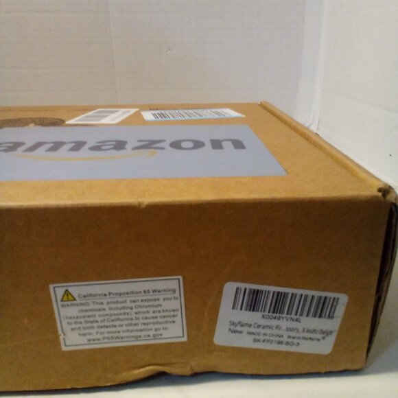 Skyflame Round Ceramic Ball Firepit Fireplace Lot of 15 Beige 3" - Picture 8 of 8